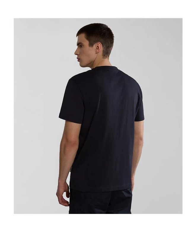 Camiseta Napapijri S-Faber Preto 041 Homem