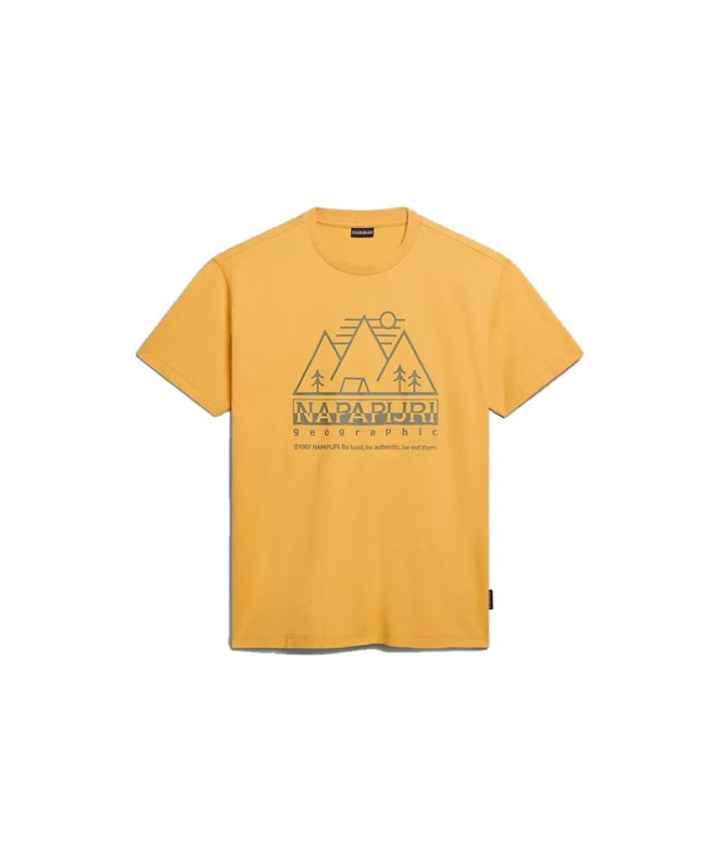 Camiseta Napapijri S-Faber Amarelo Homem