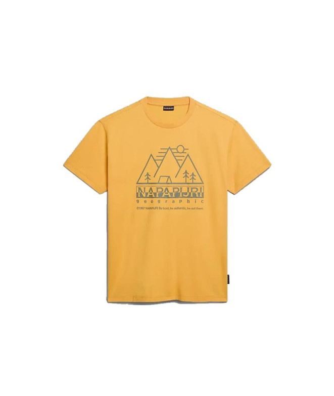 Camiseta Napapijri S-Faber Amarillo Hombre