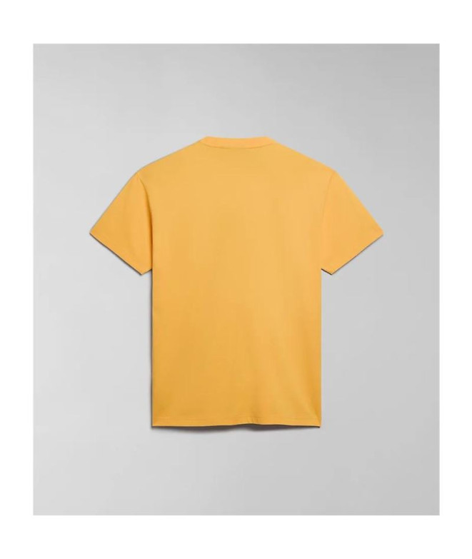 Camiseta Napapijri S-Faber Amarelo Homem