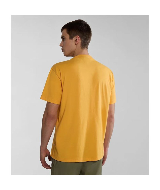 Camiseta Napapijri S-Faber Amarelo Homem