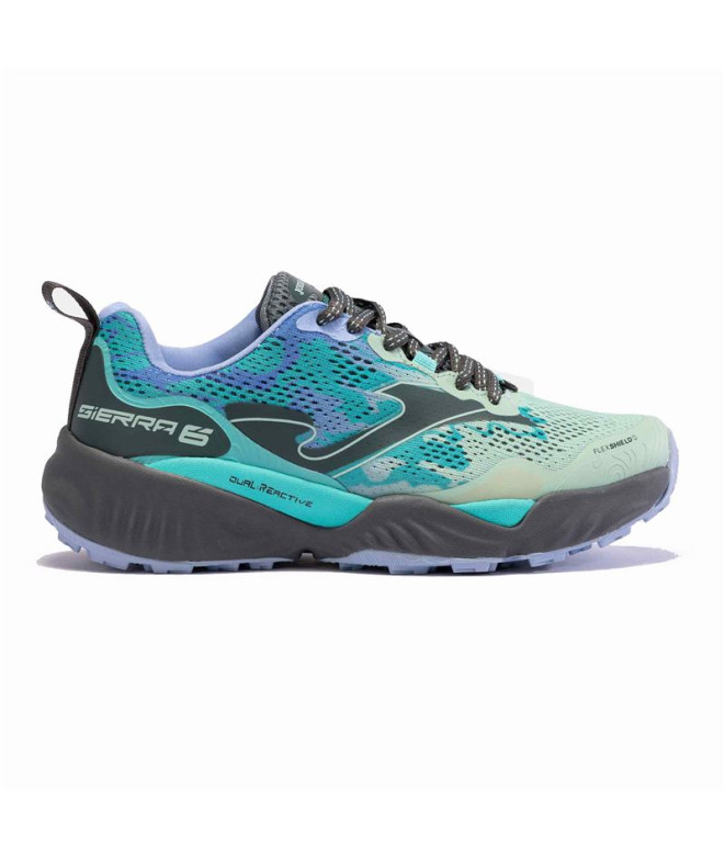 Chaussures par Trail Joma Sierra Lady 2427 Bleu Ciel Bleu Femme