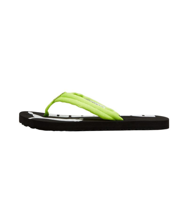 Chinelos Puma Epic Flip v2 Lime Pow Black Infantil