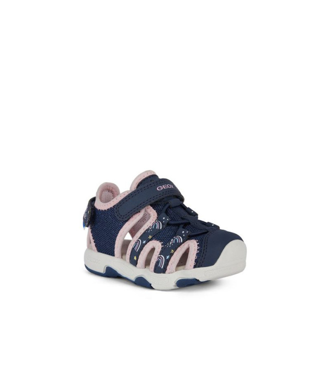 Sandales Geox Multy Fille Bleu/Rose