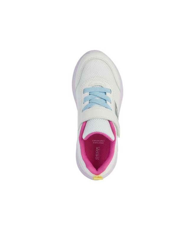 Sapatilhas Geox Sprintye Menina Branco/Multicolor