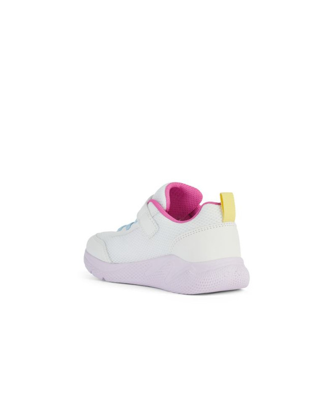 Sapatilhas Geox Sprintye Menina Branco/Multicolor