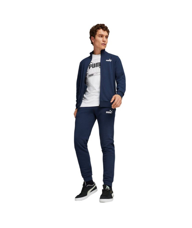 Survêtement Puma Clean Sweat Navy Blue Homme