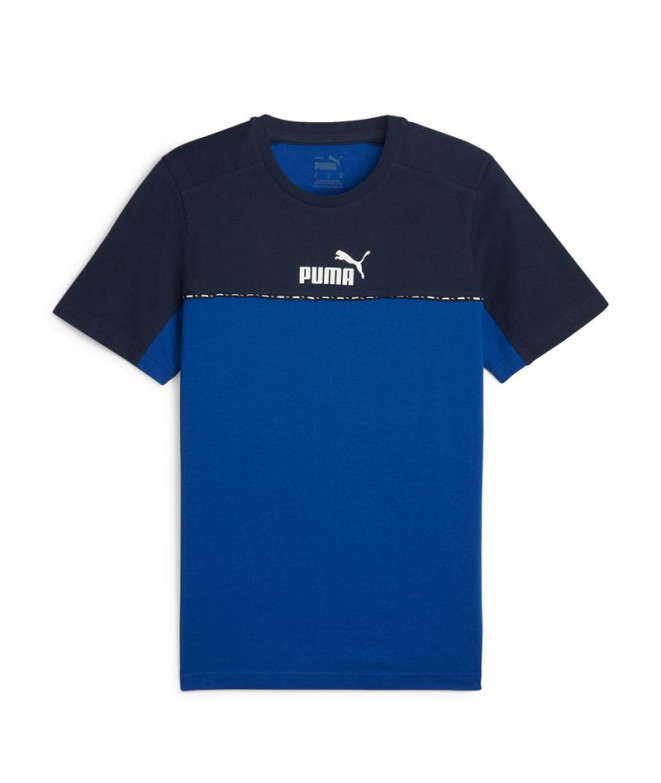 Camiseta Homem Puma Essentials Block x TAPE Cobalt