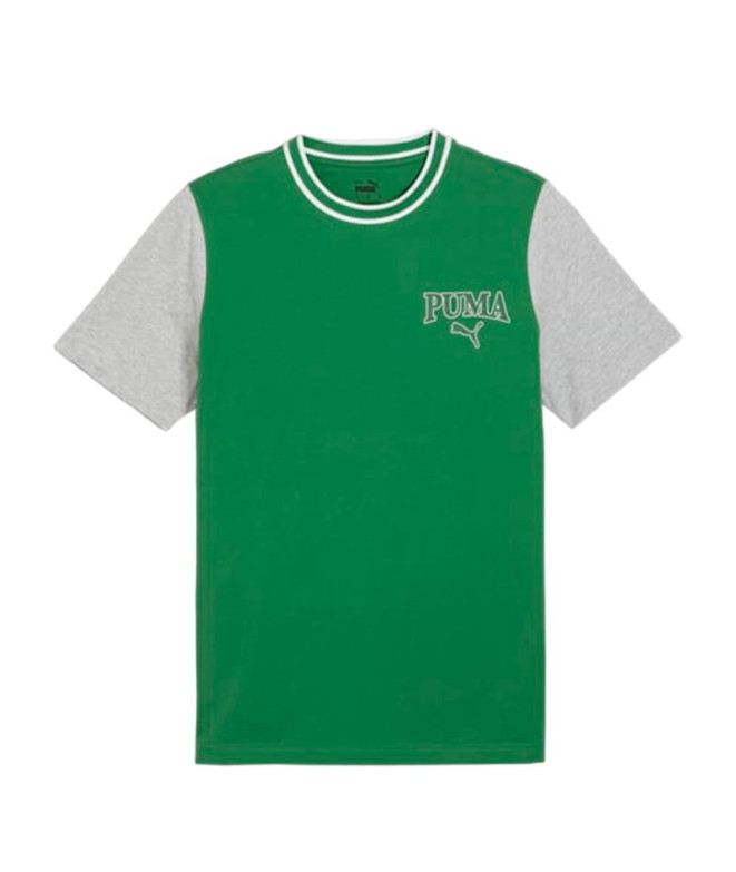 Camiseta Puma Squad Graphic Archive Hombre Verde