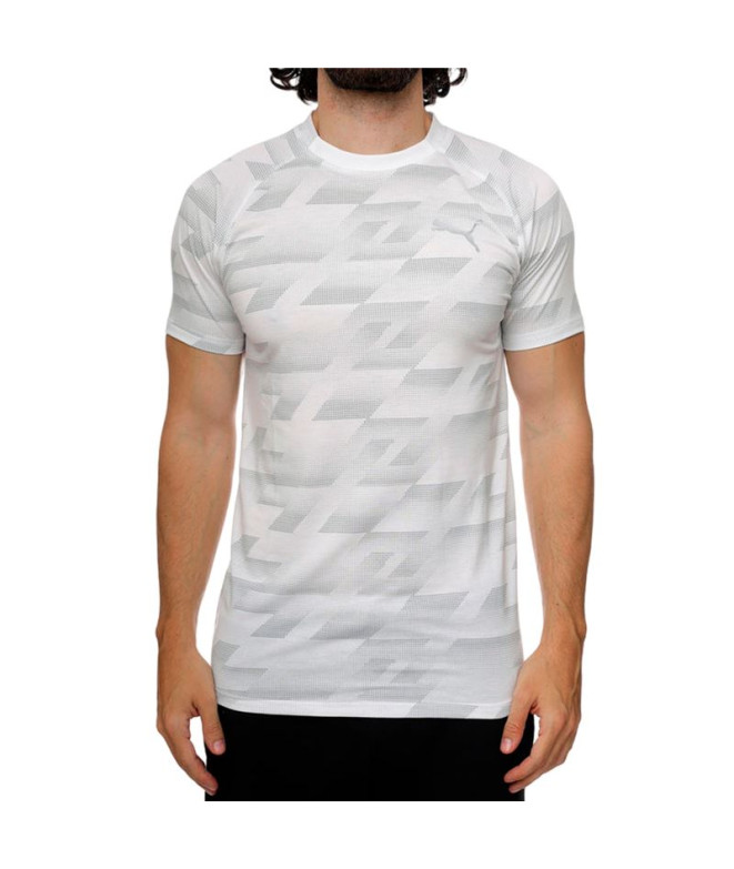Camiseta Puma EVOSTRIPE AOP Branco Homem