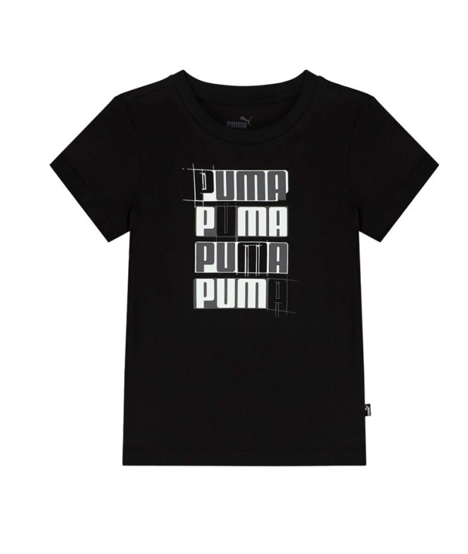 Camiseta Puma Essential+ AB B Infantil Negro