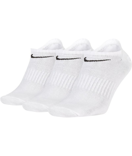Meias de Fitness Nike Everyday Lightweight No-show Branco x3