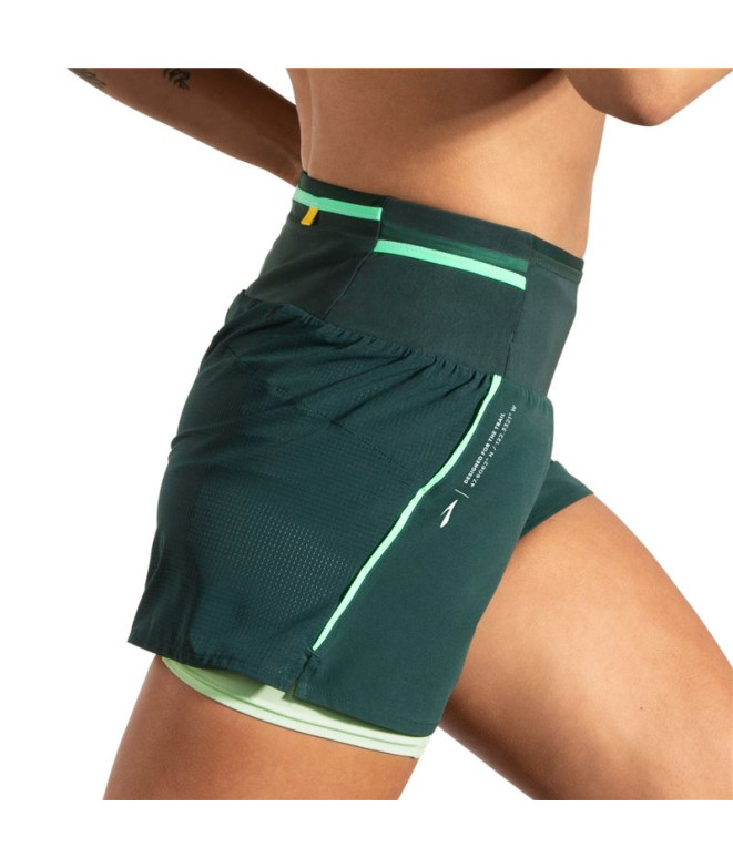 Calça from Running Brooks High Point 3" 2-in-1...