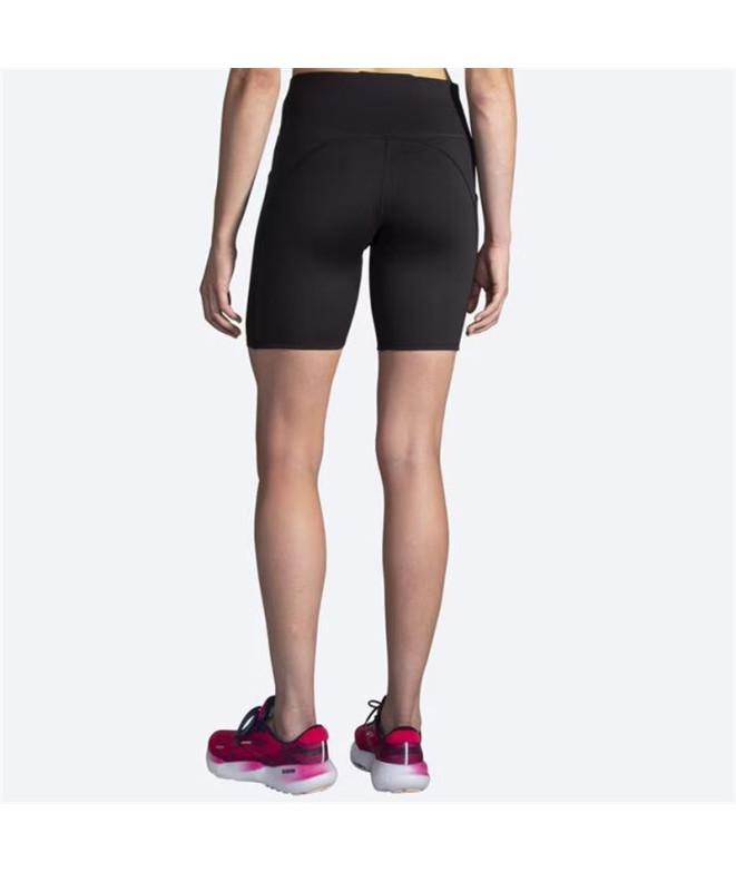 Pantalones de Running Brooks Spark 8" Mujer Negro