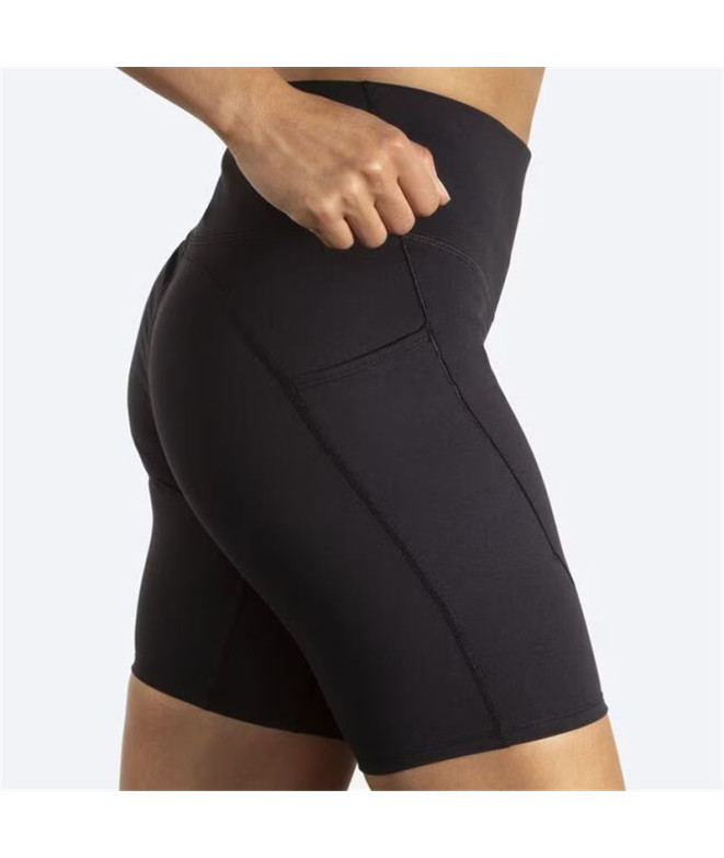 Pantalones de Running Brooks Spark 8" Mujer Negro