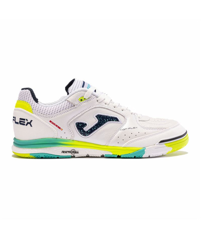 Sapatilhas de Futebol Sala Joma Top Flex Rebound 2402 Branco Interior