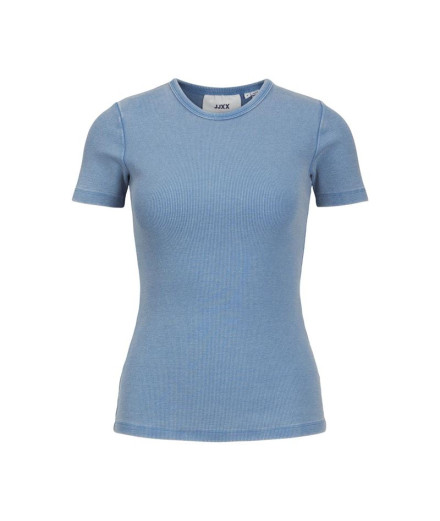 T-shirt Jack & Jones Jxfrankie Wash Ss Femme Bleu T-shirt Jack & Jones Jxfrankie Wash Ss Femme Bleu