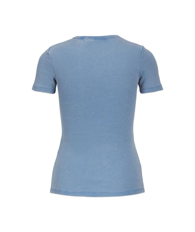T-shirt Jack & Jones Jxfrankie Wash Ss Femme Bleu