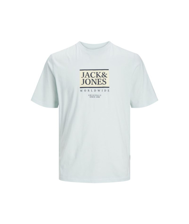 Camiseta Jack & Jones Lafayette Box Hombre Azul Claro