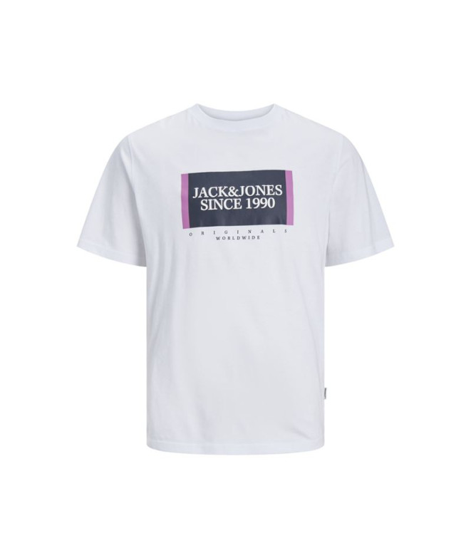 Camiseta Homem Jack & Jones Lafayette Box Branco