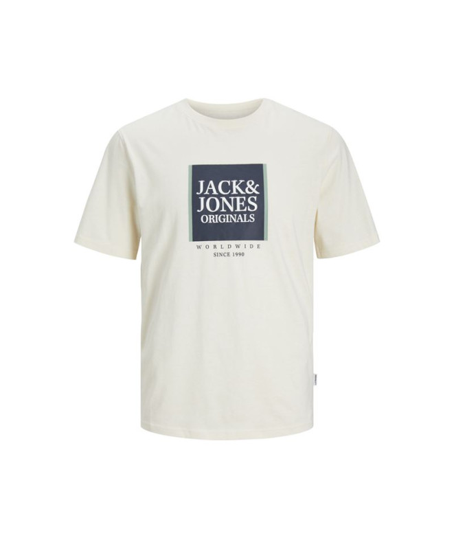 Camiseta Jack & Jones Lafayette Box Hombre Beige