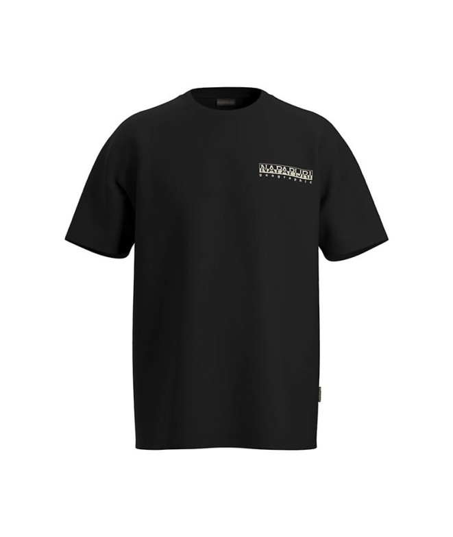 Camiseta Napapijri S-Gouin Preto 041 Homem