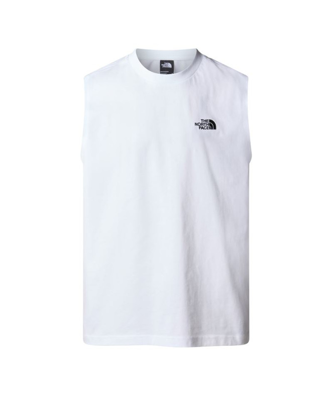 T-shirt The North Face Débardeur oversize à dôme simple Homme Blanc