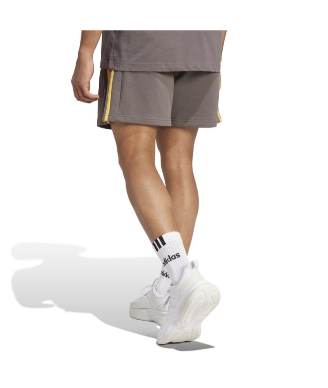 Calça adidas 3Bandas Ft Short Homem Charcoal