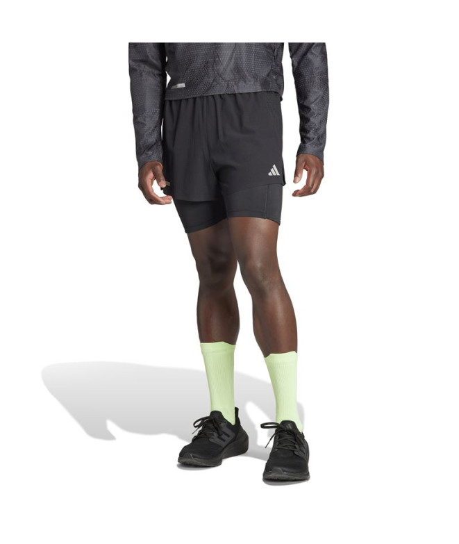 Calça de Running adidas Ultimate 2In1 Homem Preto