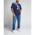 Camiseta Lee Ss Patch Logo Navy Homem