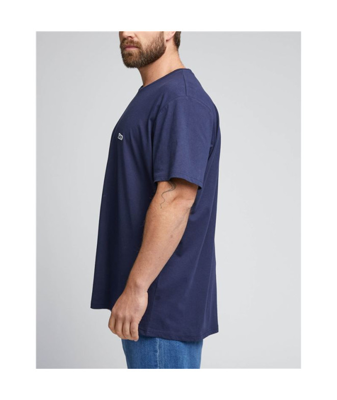 T-shirt Lee Ss Patch Logo Navy Homme