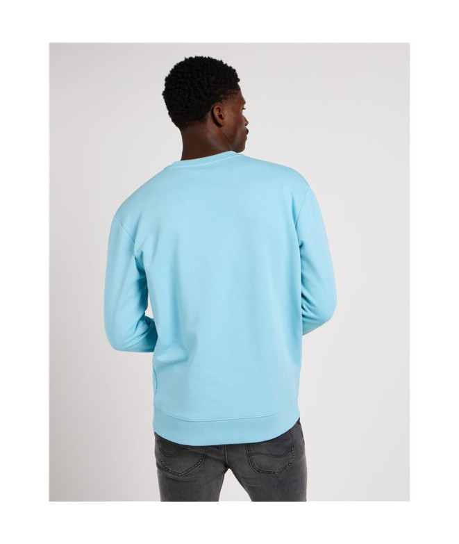 Sweat Lee Wobbly Preppy Bleu Homme