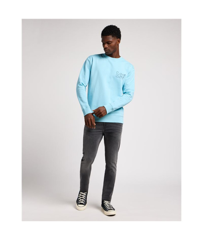 Moletom Lee Wobbly Preppy Blue Homem