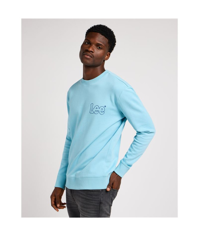 Sweat Lee Wobbly Preppy Bleu Homme