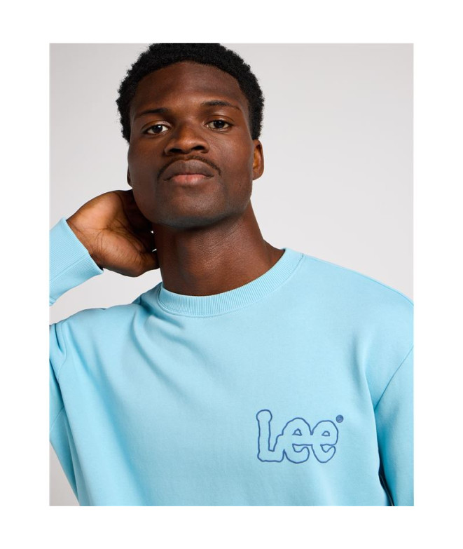 Sweat Lee Wobbly Preppy Bleu Homme