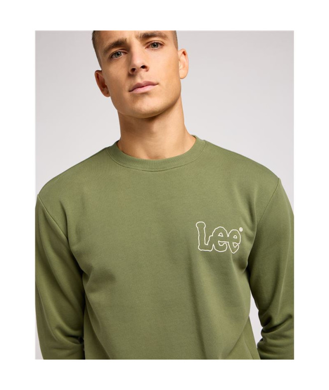Moletom Lee Wobbly verde azeitona Homem