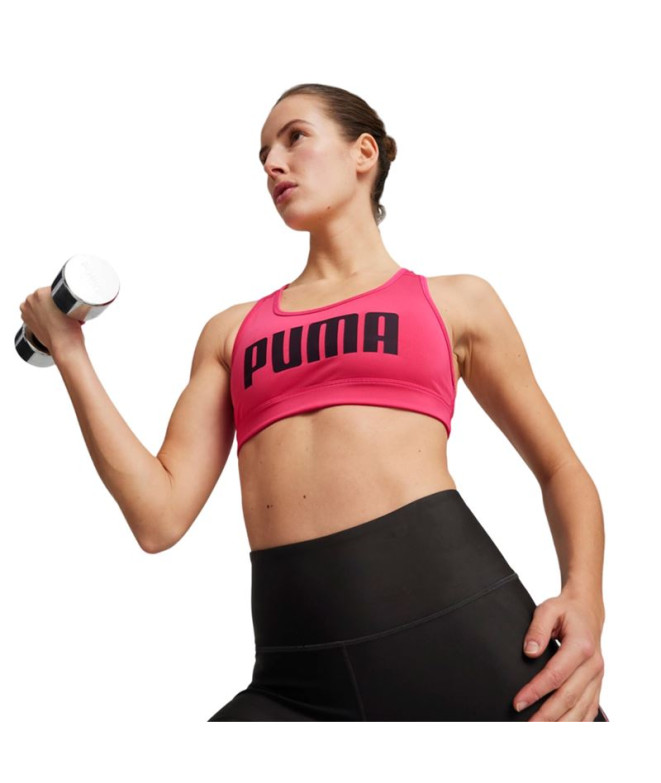 Brassiere de sport Femme Puma 4 KEEPS Rose Noir