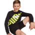Sudadera Puma Power Graphic Negro Infantil