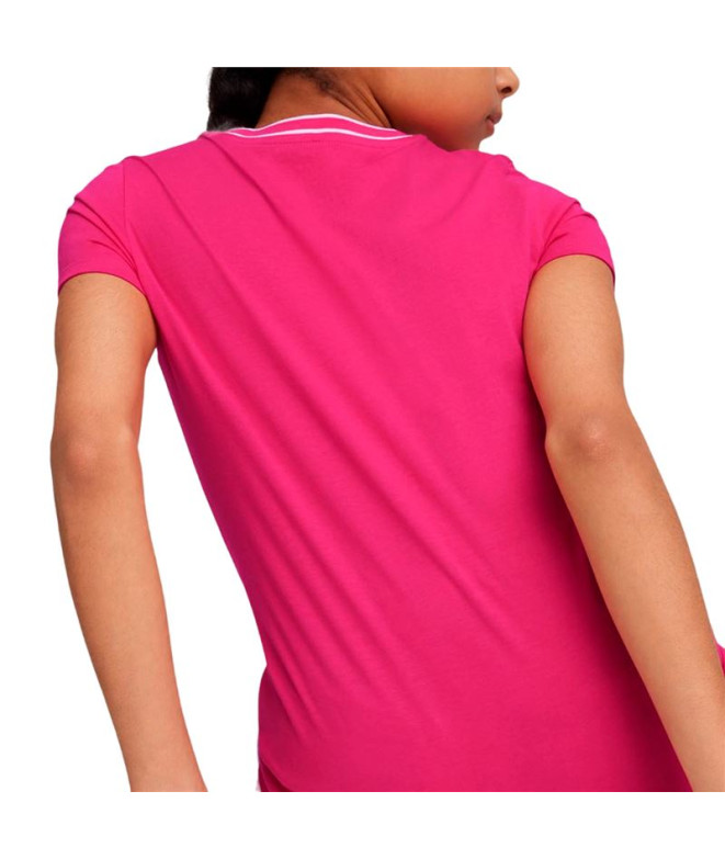 Camiseta Puma Squad Rosa Infantil
