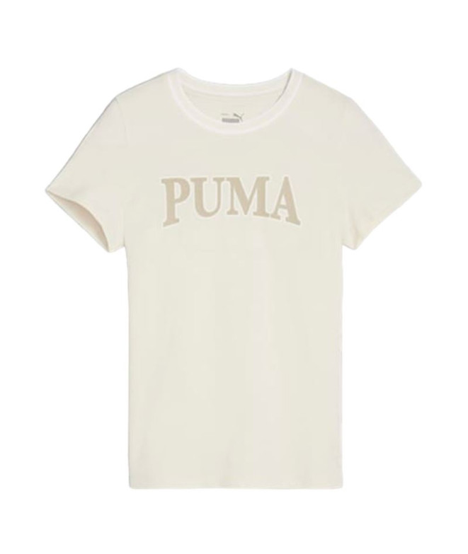 Camiseta Puma Squad Branco Infantil