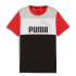 T-shirt Puma ESS BLOCK Noir/Rouge Enfant