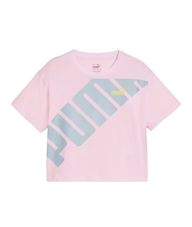 Camiseta Puma POWER Rosa Infantil