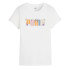 Camiseta Puma Essential+ Graphic Branco Mulher