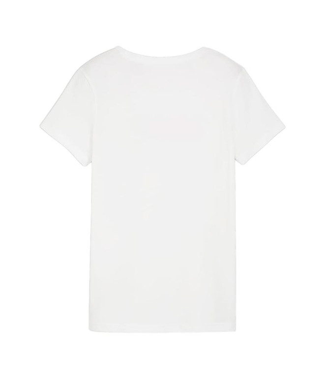 Camiseta Puma Essential+ Graphic Branco Mulher