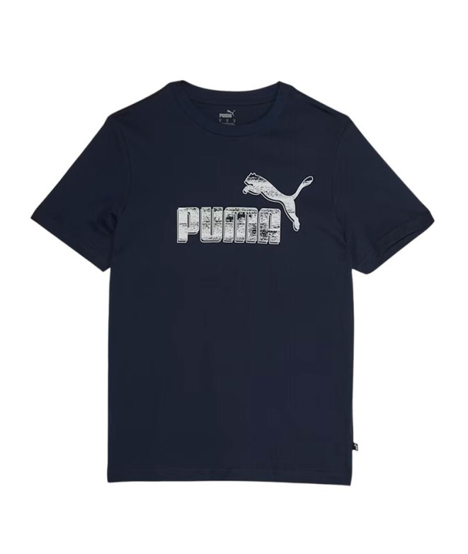 T-shirt Graphiques Puma bleu marine Homme