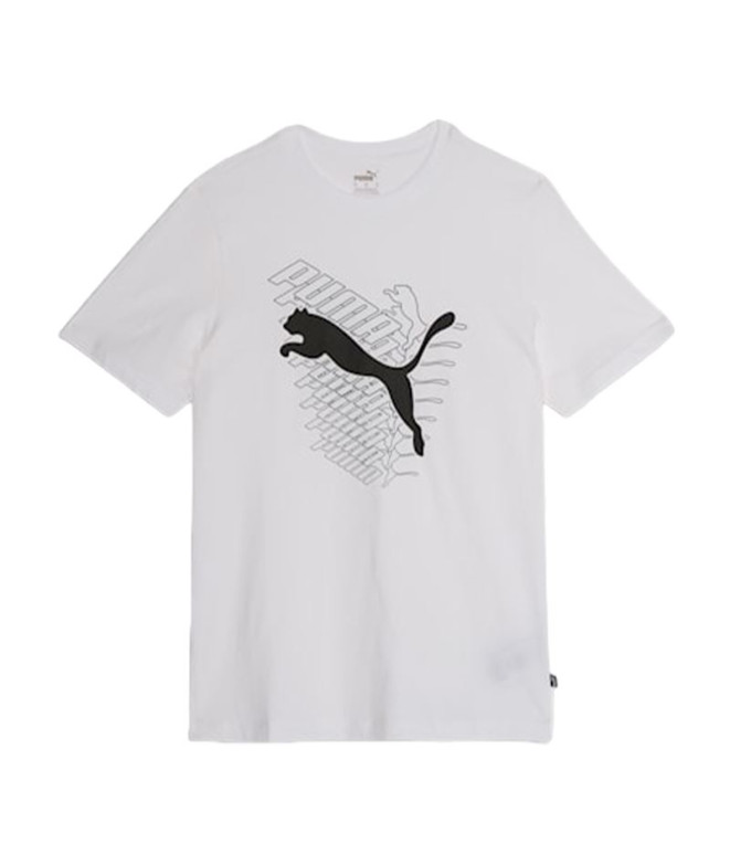 Camiseta Puma Graphics Cat Branco Homem