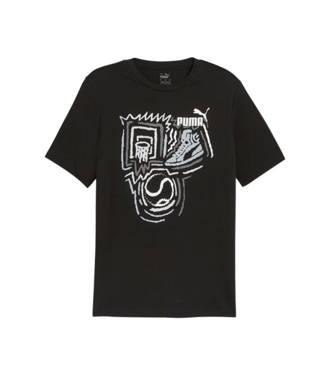 Camiseta Puma Graphics Preto Homem