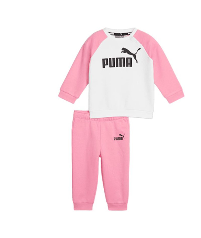 Fato de treino Puma Minicats Essentials Raglan Rosa bebé
