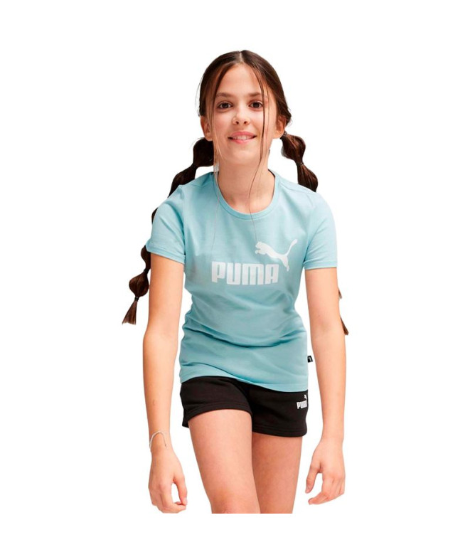 Survêtement Logo Puma & e Turquoise Enfant