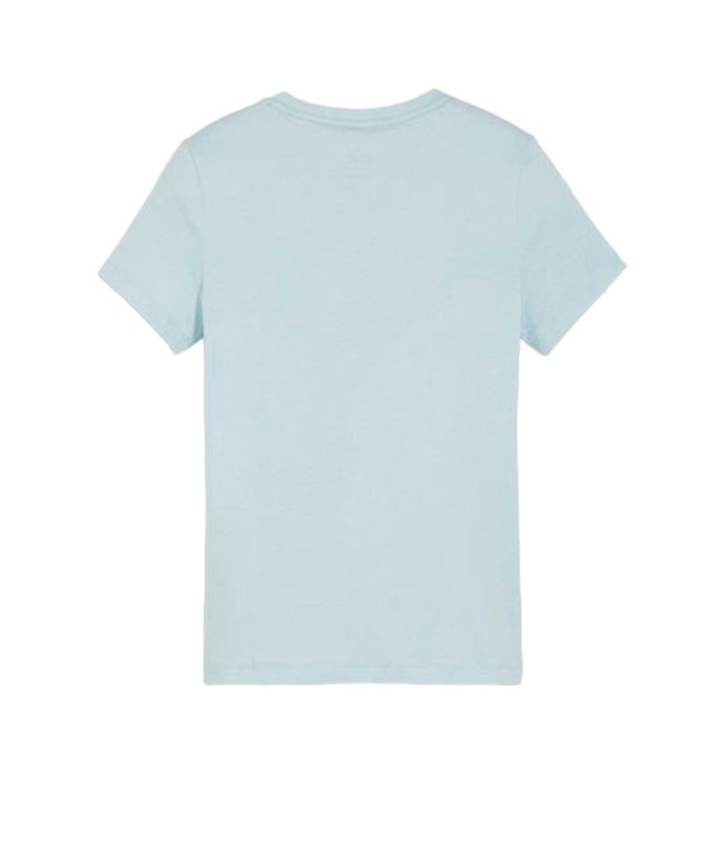 Camiseta Puma Essentials+ Turquesa Infantil